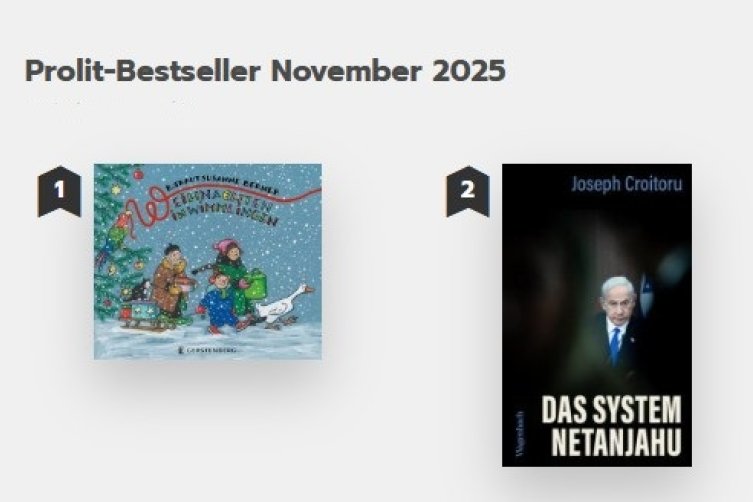 Cover der ersten beiden Plätze der Prolit-Liste